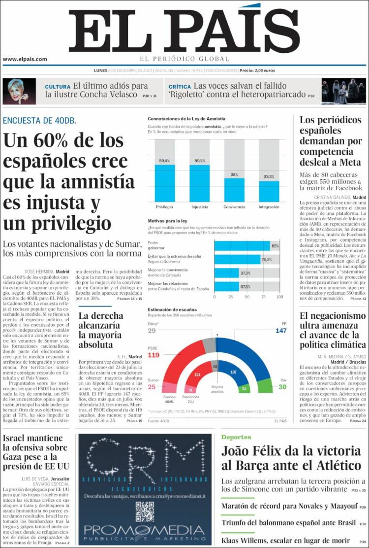 Portada Del Diario El Pa S Del D A News Europa