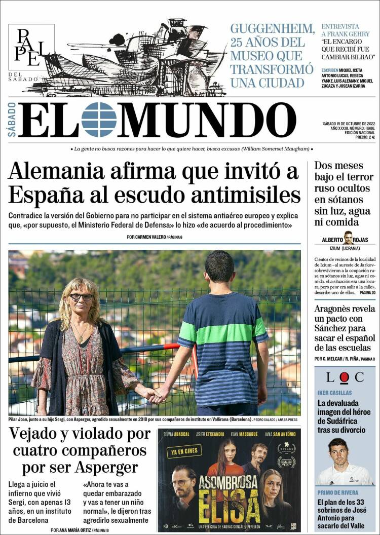 Portada Del Diario El Mundo Del Día 15102022 News Europa 8983