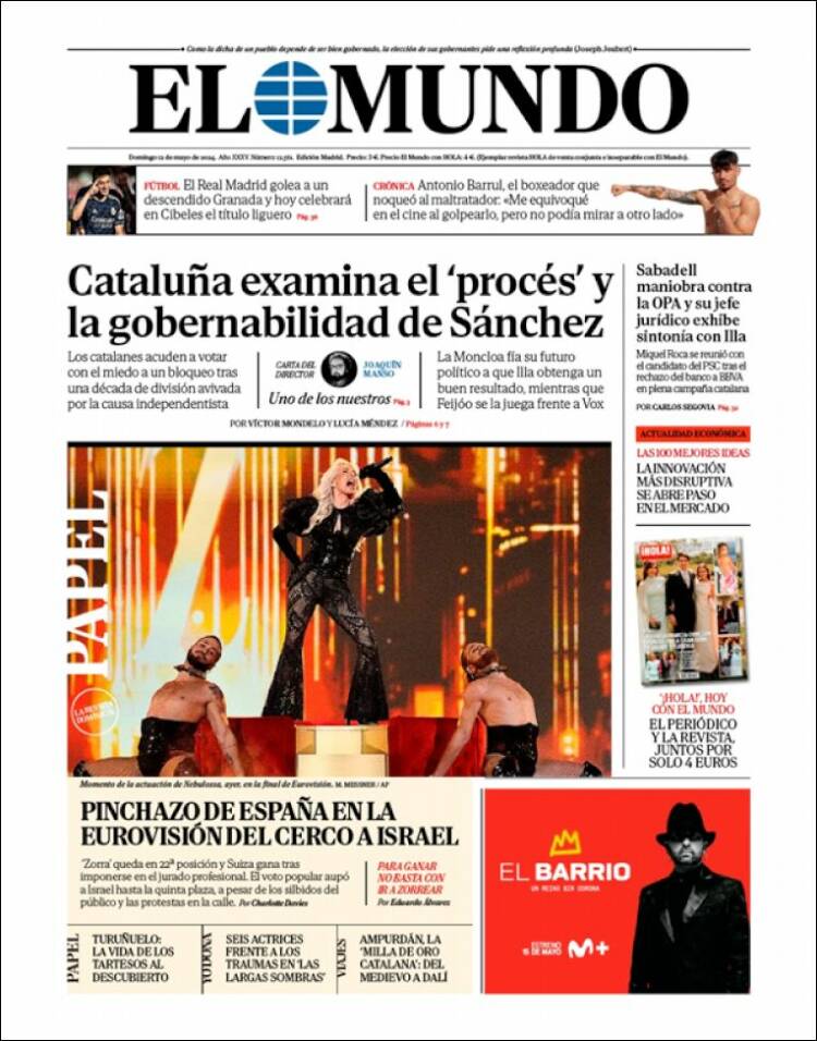 Portada Del Diario El Mundo Del Día 12052024 News Europa 3227